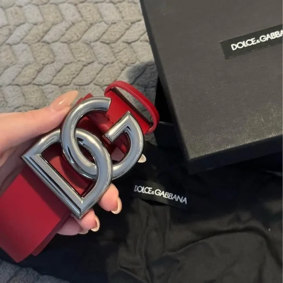 Dolce & Gabbana Red Belt Bag with Silver Accent - Picture 2 of 6